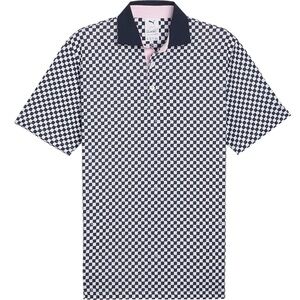 NWT Puma Arnold Palmer MATTR Golf Polo Black/White Checkerboard Size US M